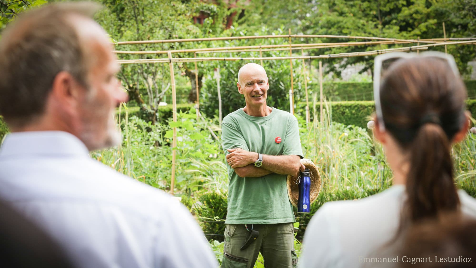 Hugues et Marc, potager du château – exemple de séminaire inspiration TerraGo
